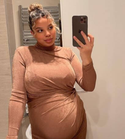 Jaimy Kenswiel during her second pregnancy.
